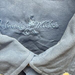 Gray Casual Button Down Shirt with Embroidered Detail